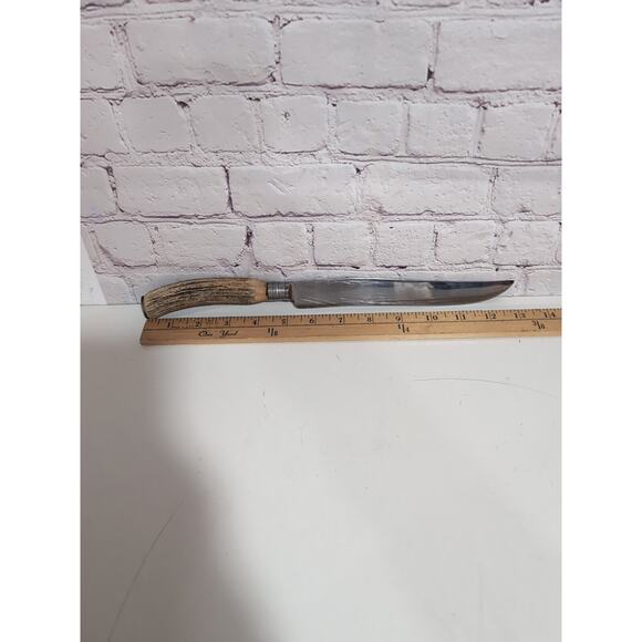 Boker Stag Handle Fixed Blade Knife USA No Sheath - Picture 16 of 16